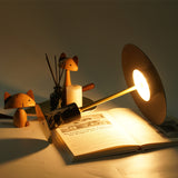 Load image into Gallery viewer, Umbrella-Shape Metal Table Lamp | USB Rechargeable Touch Dimming | Modern Decorative Desk Light