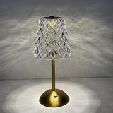 Load image into Gallery viewer, Crystal Carved Table Lamp | Touch Dimming Metal Base | Luxury Decorative Desk Light