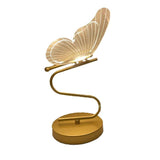 Load image into Gallery viewer, Butterfly Art Table Lamp | Curved Metal Arm | Acrylic Decorative Ambient Light