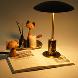 Load image into Gallery viewer, Umbrella-Shape Metal Table Lamp | USB Rechargeable Touch Dimming | Modern Decorative Desk Light