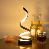 Load image into Gallery viewer, S-Shaped Modern Table Lamp | Curved Light Sculpture | Decorative Ambient Desk Light