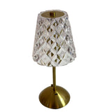 Load image into Gallery viewer, Crystal Carved Table Lamp | Touch Dimming Metal Base | Luxury Decorative Desk Light