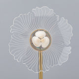 Load image into Gallery viewer, Petal-Shape Artistic Table Lamp | Touch Dimming Metal Base | USB Rechargeable Decorative Light