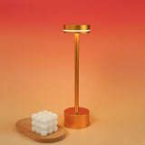 Load image into Gallery viewer, Metal Slim-Rod Table Lamp | USB Rechargeable Touch Dimming | Minimalist Decorative Desk Light