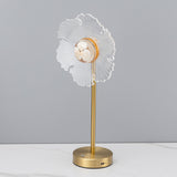 Load image into Gallery viewer, Petal-Shape Artistic Table Lamp | Touch Dimming Metal Base | USB Rechargeable Decorative Light