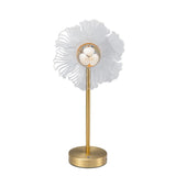 Load image into Gallery viewer, Petal-Shape Artistic Table Lamp | Touch Dimming Metal Base | USB Rechargeable Decorative Light