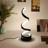 Load image into Gallery viewer, S-Shaped Modern Table Lamp | Curved Light Sculpture | Decorative Ambient Desk Light