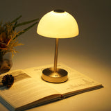 Load image into Gallery viewer, Half-Dome Table Lamp | USB Rechargeable Touch Dimming | Metal Base Minimalist Desk Light