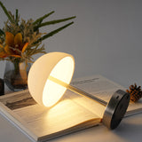 Load image into Gallery viewer, Half-Dome Table Lamp | USB Rechargeable Touch Dimming | Metal Base Minimalist Desk Light